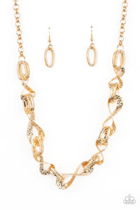 Paparazzi ~ METAL of Honor ~ Gold Necklace Set