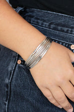 Load image into Gallery viewer, Paparazzi ~ This Girl is on WIRE ~ Silver Cuff Bracelet
