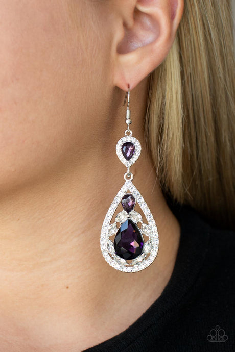Paparazzi ~ Posh Pageantry ~ Purple Earrings