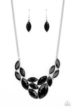 Load image into Gallery viewer, Paparazzi ~ Glitzy Goddess ~ Black Necklace Set