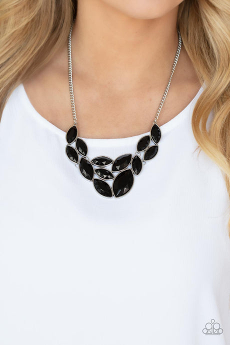 Paparazzi ~ Glitzy Goddess ~ Black Necklace Set