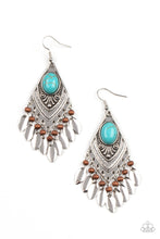 Load image into Gallery viewer, Paparazzi ~Earthy Etiquette ~ Blue Turquoise Earrings