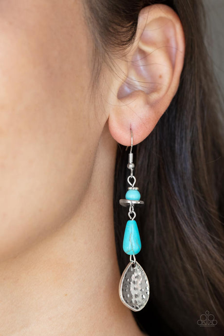 Paparazzi ~ Artfully Artisan ~ Blue Earrings