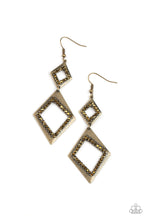 Load image into Gallery viewer, Paparazzi ~ Deco Decoupage ~ Brass Earrings