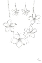 Load image into Gallery viewer, Paparazzi ~ Flower Garden Fashionista ~ Silver Necklace Set