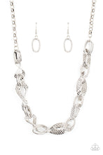 Load image into Gallery viewer, Paparazzi ~ METAL of Honor ~ Silver Necklace Set