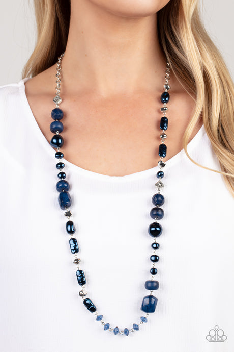 Paparazzi ~ Juicy Gossip ~ Blue Necklace Set