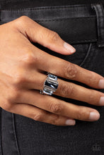 Load image into Gallery viewer, Paparazzi ~ A GLITZY Verdict ~ Blue Ring with a Dainty Stretchy Band