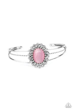 Load image into Gallery viewer, Paparazzi ~ Prismatic Flower Patch ~ Pink Cuff Bracelet