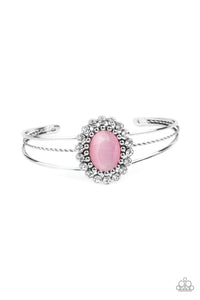 Paparazzi ~ Prismatic Flower Patch ~ Pink Cuff Bracelet
