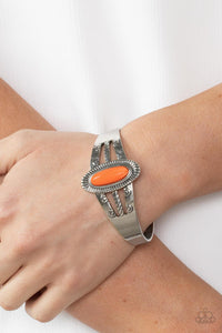 Paparazzi ~ Wanderlust Walkabout ~ Orange Cuff Bracelet