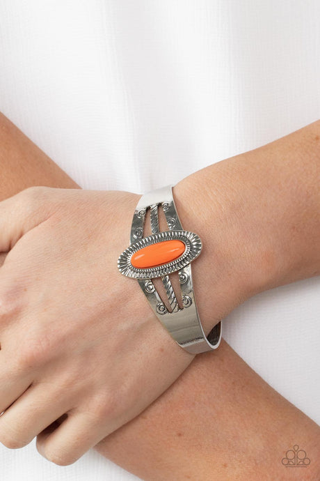 Paparazzi ~ Wanderlust Walkabout ~ Orange Cuff Bracelet