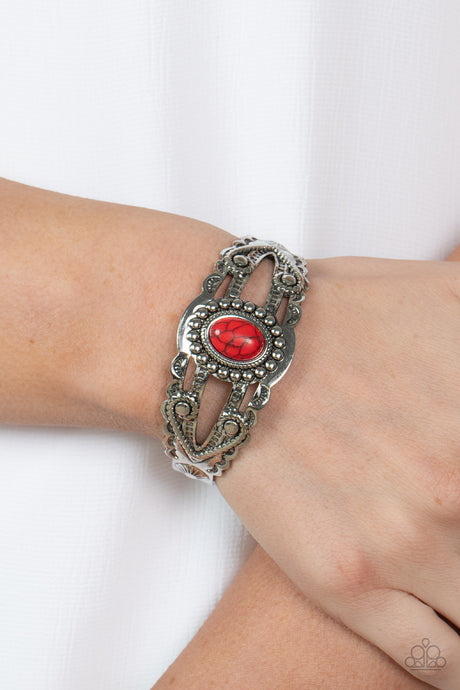 Paparazzi ~ Sonoran Soul Searcher ~ Red Cuff Bracelet