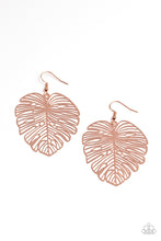 Load image into Gallery viewer, Paparazzi ~ Palm Palmistry ~ Copper Earrings