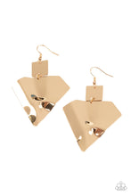 Load image into Gallery viewer, Paparazzi ~ Deceivingly Deco ~ Gold Earrings