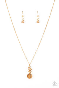 Paparazzi ~ Clustered Candescence ~ Gold Pendant Necklace Set