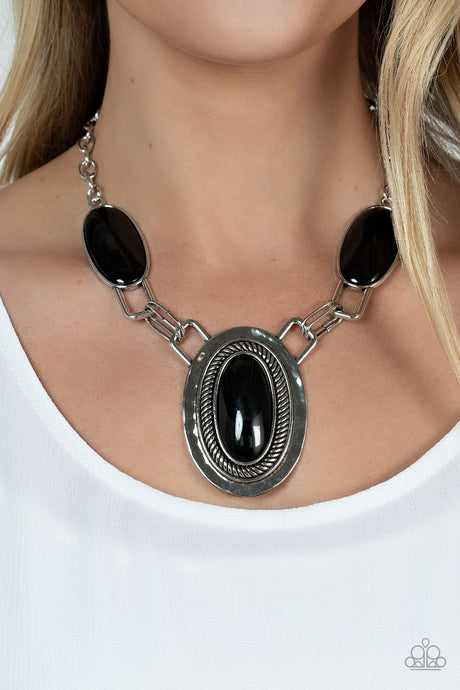 Paparazzi ~ Count to TENACIOUS ~ Black Necklace Set