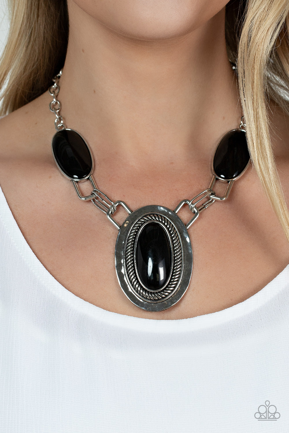 Paparazzi ~ Count to TENACIOUS ~ Black Necklace Set