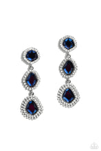 Load image into Gallery viewer, Paparazzi ~ Prove Your ROYALTY ~ Blue Earrings