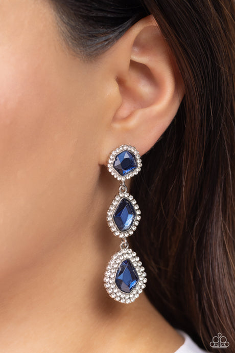 Paparazzi ~ Prove Your ROYALTY ~ Blue Earrings