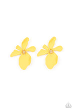Load image into Gallery viewer, Paparazzi ~ Hawaiian Heiress ~ Yellow Post Earrings