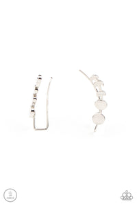 Paparazzi ~ Its Just a Phase ~ Silver Post Ear Crawler Earrings