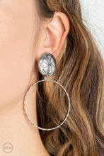 Load image into Gallery viewer, Paparazzi ~ Rural Renewal ~ Silver Clip-On Earrings - Klassy Jewelz Boutique