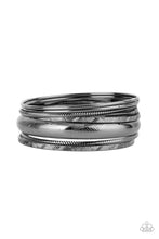 Load image into Gallery viewer, Paparazzi ~ Stackable Stunner ~ Black/Gunmetal Bangle Bracelets