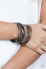 Load image into Gallery viewer, Paparazzi ~ Stackable Stunner ~ Black/Gunmetal Bangle Bracelets