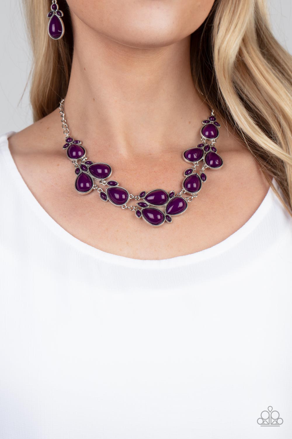 Paparazzi ~ Botanical Banquet ~ Purple Necklace Set