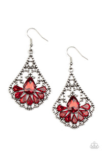 Paparazzi ~ Exemplary Elegance ~ Red Earrings