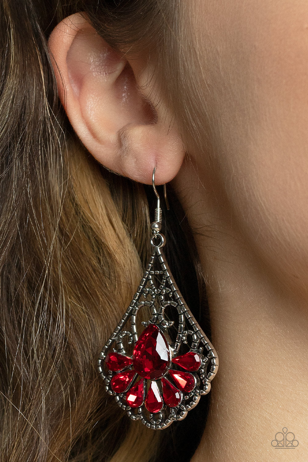 Paparazzi ~ Exemplary Elegance ~ Red Earrings