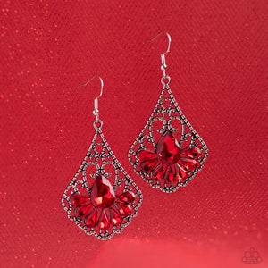Paparazzi ~ Exemplary Elegance ~ Red Earrings