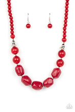 Load image into Gallery viewer, Paparazzi ~ Ten Out of TENACIOUS ~ Red Necklace Set