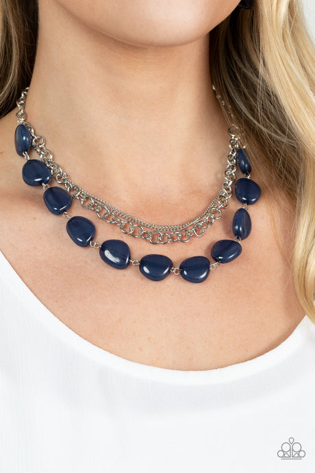 Paparazzi ~ Pumped Up Posh ~ Blue Necklace Set