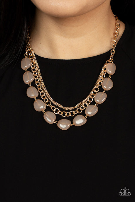 Paparazzi ~ Pumped Up Posh ~ Gold Necklace Set