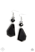 Load image into Gallery viewer, Paparazzi ~ Defaced Dimension ~ Black Earrings (Fashion Fix Exclusive)