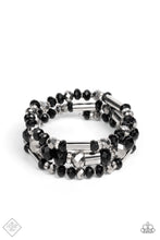 Load image into Gallery viewer, Paparazzi ~ Dynamic Dazzle ~ Black Infinity Wrap Style Bracelet (Fashion Fix Exclusive)