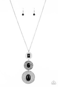 Paparazzi ~ Talisman Trendsetter ~ Black Necklace Set