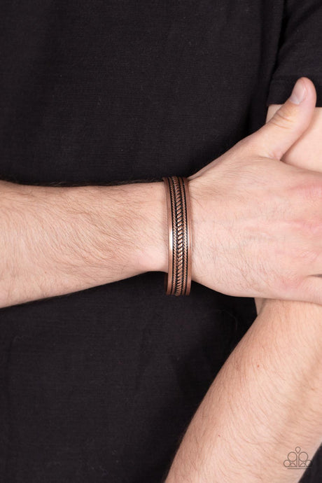 Paparazzi ~ Urban Expedition ~ Men's Copper Cuff Bracelet