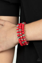 Load image into Gallery viewer, Paparazzi ~ Vibrant Verve! ~ Red Bracelet