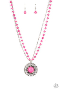 Paparazzi ~ Sahara Suburb ~ Pink Necklace Set