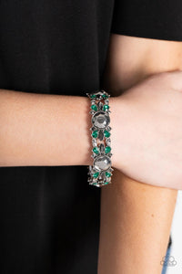 Paparazzi ~ Definitively Diva ~ Green Bracelet