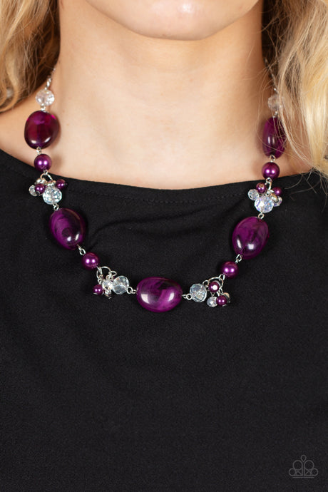 Paparazzi ~ The Top TENACIOUS ~ Purple Necklace Set