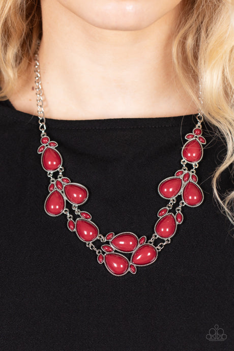 Paparazzi ~ Botanical Banquet ~ Red Necklace Set