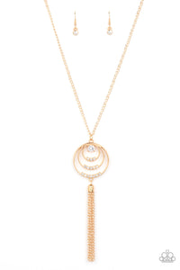 Paparazzi ~ Spiraling Sparkle ~ Gold Necklace Set