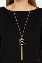 Load image into Gallery viewer, Paparazzi ~ Spiraling Sparkle ~ Gold Necklace Set