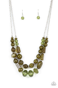 Paparazzi ~ Pina Colada Paradise ~ Green Necklace Set