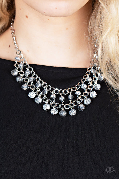 Paparazzi ~ Urban Palace ~ Silver Necklace Set