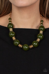 Paparazzi ~ Race to the POP ~ Green Necklace Set